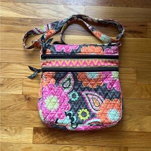 Vera Bradley Ziggy Zinia Floral Crossbody
